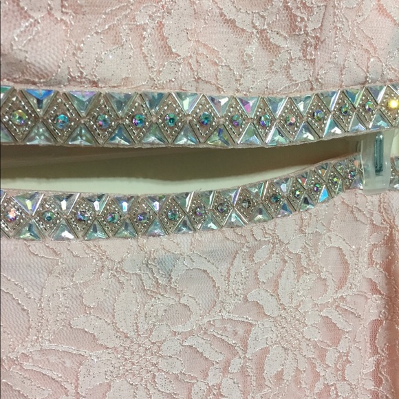 Sparkly City Triangles Two Piece Prom Dress - Picture 4 of 8